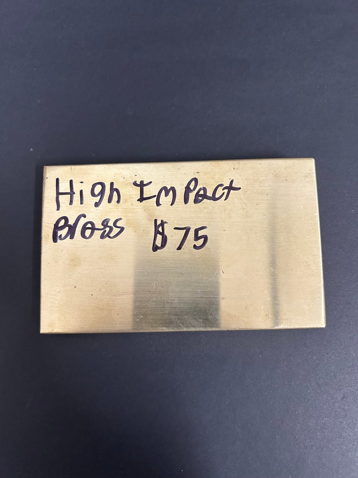 High Impact Brass 124x76x14mm