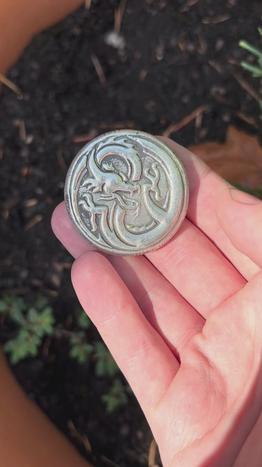 .999 Tin Dragon Coin