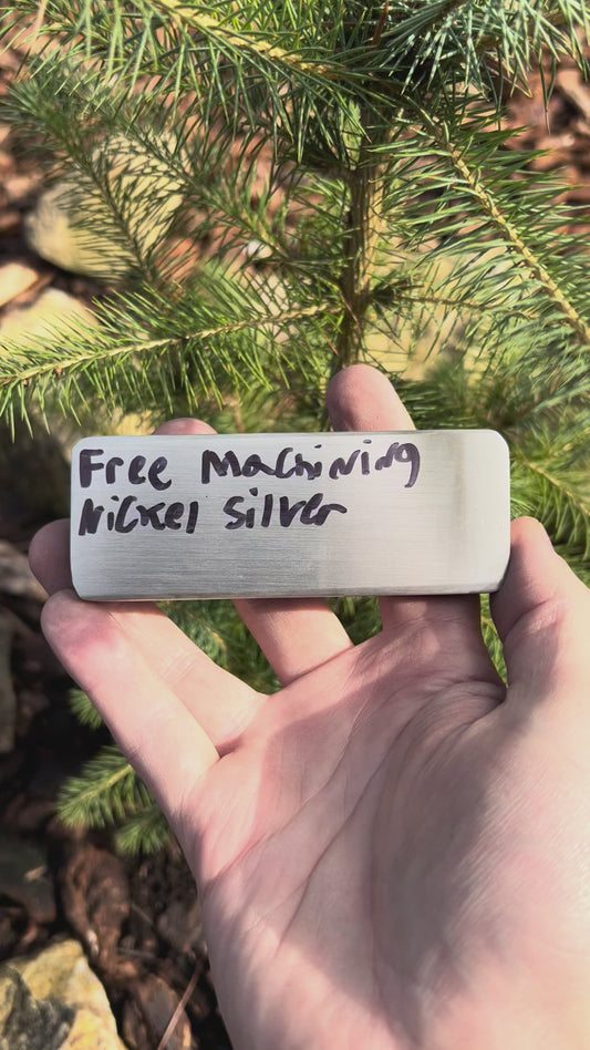 Free Machining Nickel Silver 102x38mm by 10mm